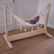 Steigerhouten Baby hangmat stellage Anna (Steigerhouten kinderbedden)