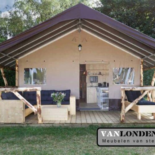 Inrichting glamping tenten (Richt jouw huis in met onze steigerhouten meubelen)