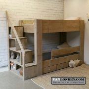 Steigerhouten hoogslaper Guusje (Stapelbedden)