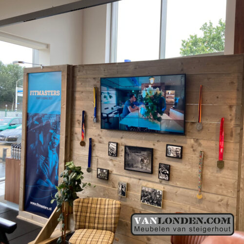 Beursmeubel-wand, Fitmasters achterwand