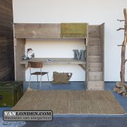 Steigerhouten hoogslaper met bureau Lindsey (Steigerhouten hoogslapers)