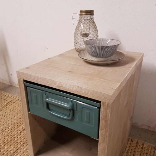 Steigerhouten nachtkastje Maartje (Steigerhouten nachtkastjes)