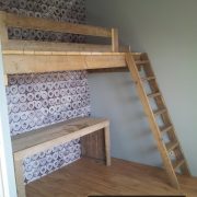 Steigerhouten slaap vide Regina (Steigerhouten bureaus op maat gemaakt)