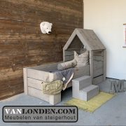 Steigerhouten bedhuisje Brent (Steigerhouten eenpersoonsbedden)