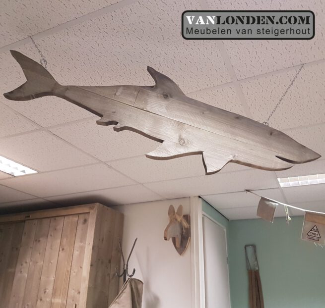 Steigerhouten Haai (Steigerhouten dieren accessoires kopen)