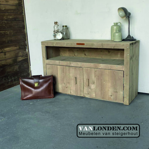 Steigerhouten TV-meubel Anton (Steigerhouten TV-meubels op maat)