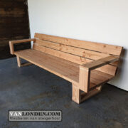 Tuinbank Ruud van Douglas balken (Steigerhouten loungebanken)
