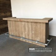Steigerhouten bar/balie Merle (Bartafels)