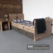 Steigerhouten legerbed Henry (Steigerhouten kinderbedden)