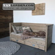 Steigerhouten bedbank Milo (Steigerhouten kinderbedden)