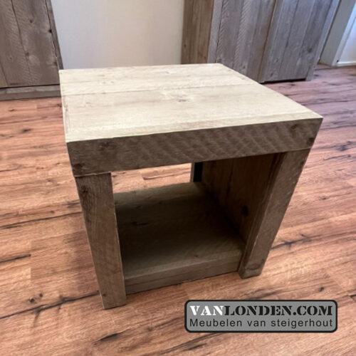 Steigerhouten bijzettafeltje / nachtkastje Annie (Steigerhouten nachtkastjes)