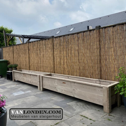 Steigerhouten bloembak / plantenbak Faas (Steigerhouten accessoires online bestellen)