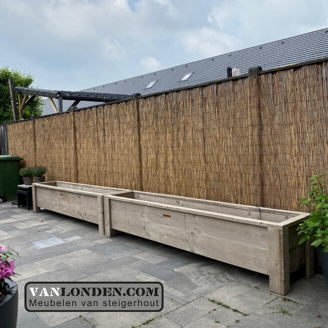 Steigerhouten bloembak / plantenbak Faas (Steigerhouten accessoires online bestellen)