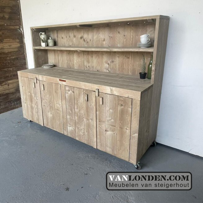 Steigerhouten buffetkast Hannie (Steigerhouten dressoir kasten bestellen)