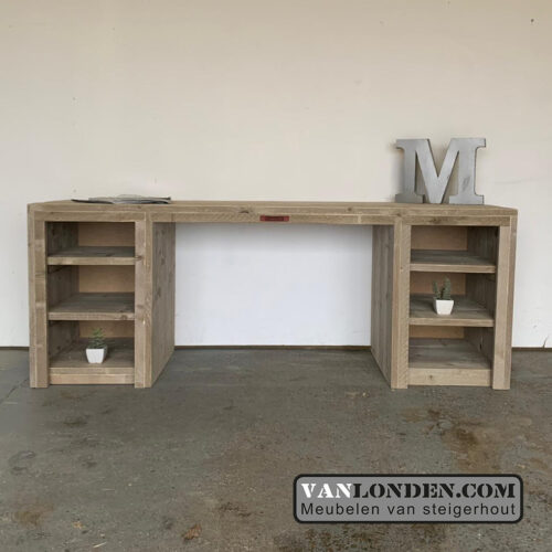 Steigerhouten bureau Anneloes (Steigerhouten bureaus op maat gemaakt)