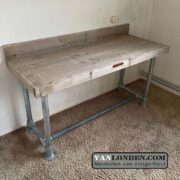 Steigerhouten bureau Remy (Steigerhouten bureaus op maat gemaakt)