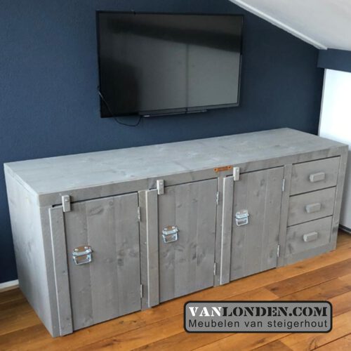 Steigerhouten dressoirkast Joe (Steigerhouten dressoir kasten bestellen)