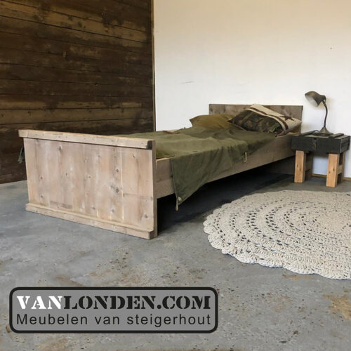 Steigerhouten bed Pim (Steigerhouten eenpersoonsbedden)