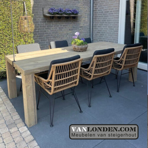 Steigerhouten eettafel Jack (Steigerhouten eettafels online bestellen)