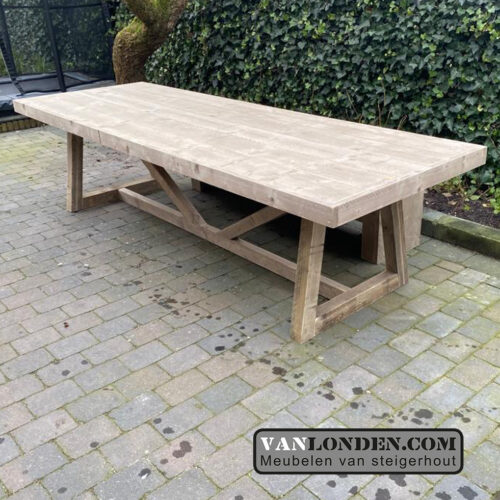 Steigerhouten eettafel Jellie (Steigerhouten eettafels online bestellen)