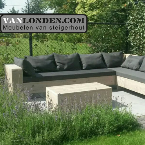 Steigerhouten hoekbank Fedde (Steigerhouten loungebanken)