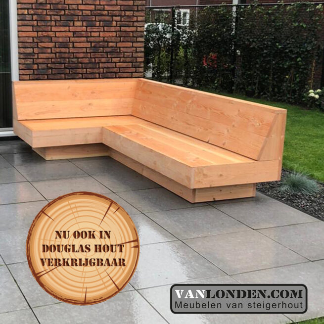 Steigerhouten hoekbank Fred (Steigerhouten loungebanken)
