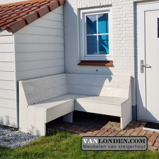 Steigerhouten hoekbank Nante (Steigerhouten loungebanken)