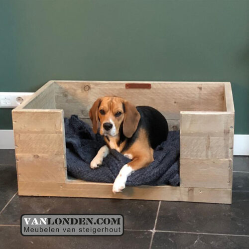 Steigerhouten hondenmand Frenkie (Steigerhouten dieren accessoires kopen)