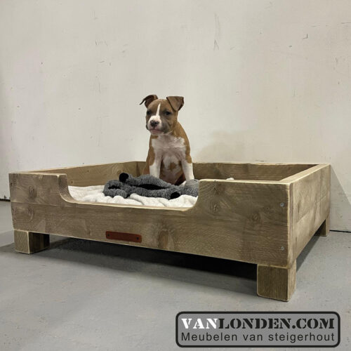 Steigerhouten hondenmand Mack (Steigerhouten dieren accessoires kopen)