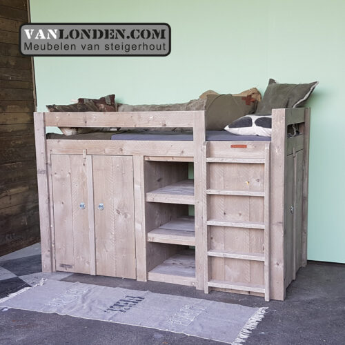 Steigerhouten hoogslaper Bram (Steigerhouten hoogslapers)