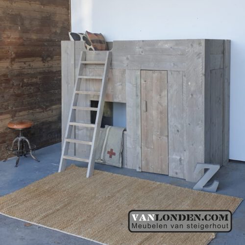 Steigerhouten hoogslaper Marly (Steigerhouten hoogslapers)