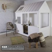 Steigerhouten huisjes-bed Isabel (Steigerhouten huisjesbedden)
