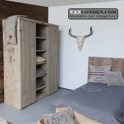 Steigerhouten kledingkast Margot (Steigerhouten kledingkasten online bestellen)