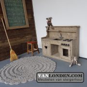 Steigerhouten kinderkeukentje Janske (Steigerhouten accessoires online bestellen)