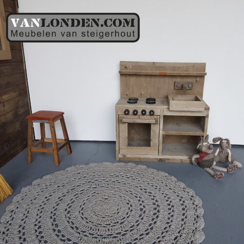 Steigerhouten kinderkeukentje Marlot (Steigerhouten accessoires online bestellen)