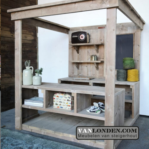 Steigerhouten kinderwinkeltje Amelie (Steigerhouten side tables kopen)