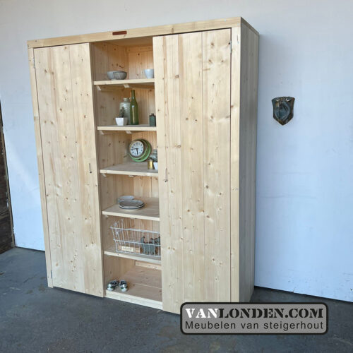 Steigerhouten kledingkast Mischa (Steigerhouten kledingkasten online bestellen)