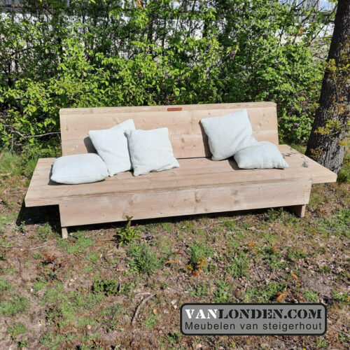 Steigerhouten lounge bank Joelle (Actieve steigerhouten zitbanken bestellen)