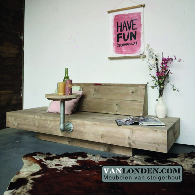 Steigerhouten loungebank Diego (Steigerhouten loungebanken)