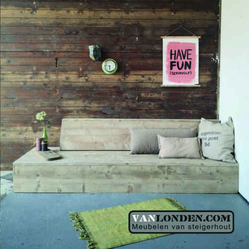Steigerhouten loungebank Dino (Steigerhouten loungebanken)