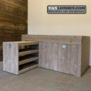 Steigerhouten halfhoogslaper dressoir Kerry (Steigerhouten eenpersoonsbedden)