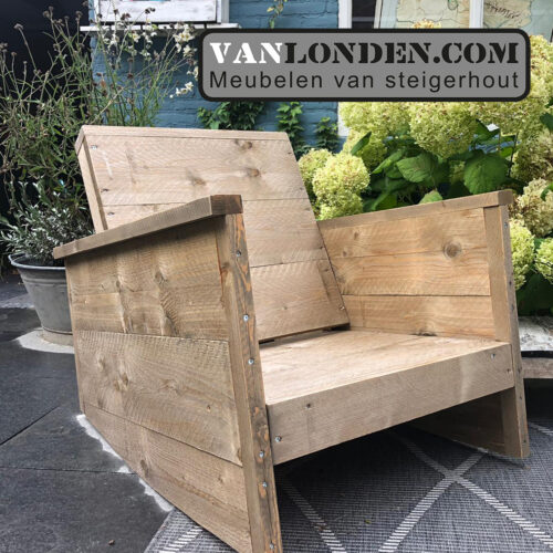 Steigerhouten schommelstoel Twan (Steigerhouten stoelen online bestellen)