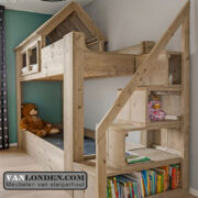 Steigerhouten stapelbed Finn (Stapelbedden)