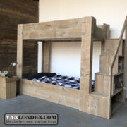 Steigerhouten stapelbed Liselore (Stapelbedden)