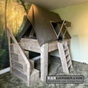 Steigerhouten tentbed Jochem (Steigerhouten huisjesbedden)