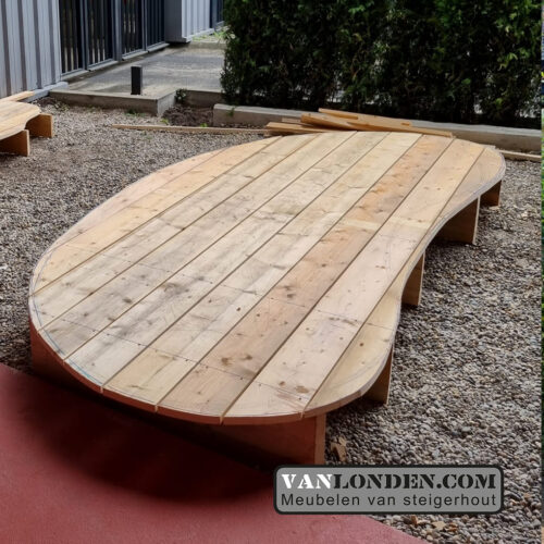Steigerhouten terras vlonder/bank Wies (Bankjes)