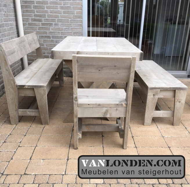 Steigerhouten zitbank Renske (Actieve steigerhouten zitbanken bestellen)