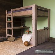 Steigerhouten tweepersoons hoogslaper Marlieke (Steigerhouten kinderbedden)