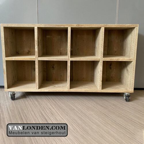 Steigerhouten vakkenkast Raf (Diverse steigerhouten kasten bestellen)