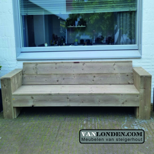 Steigerhouten zitbank Lonneke (Steigerhouten loungebanken)